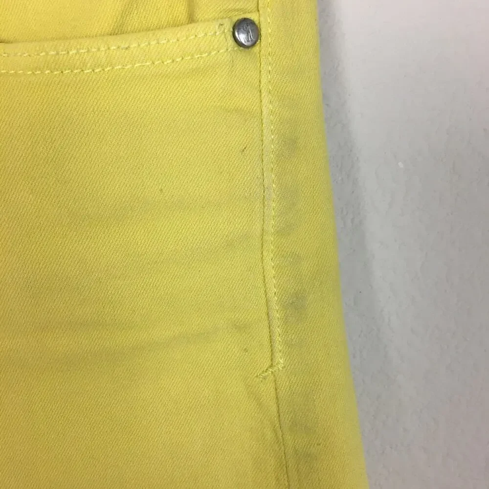 Pilcro & the Letterpress Yellow 6"  Denim Shorts 27 - Picture 5 of 11